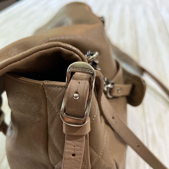 Jimmy Choo Beige Proenza Crossbody Purse Bag & Dust Bag - Picture 16 of 17